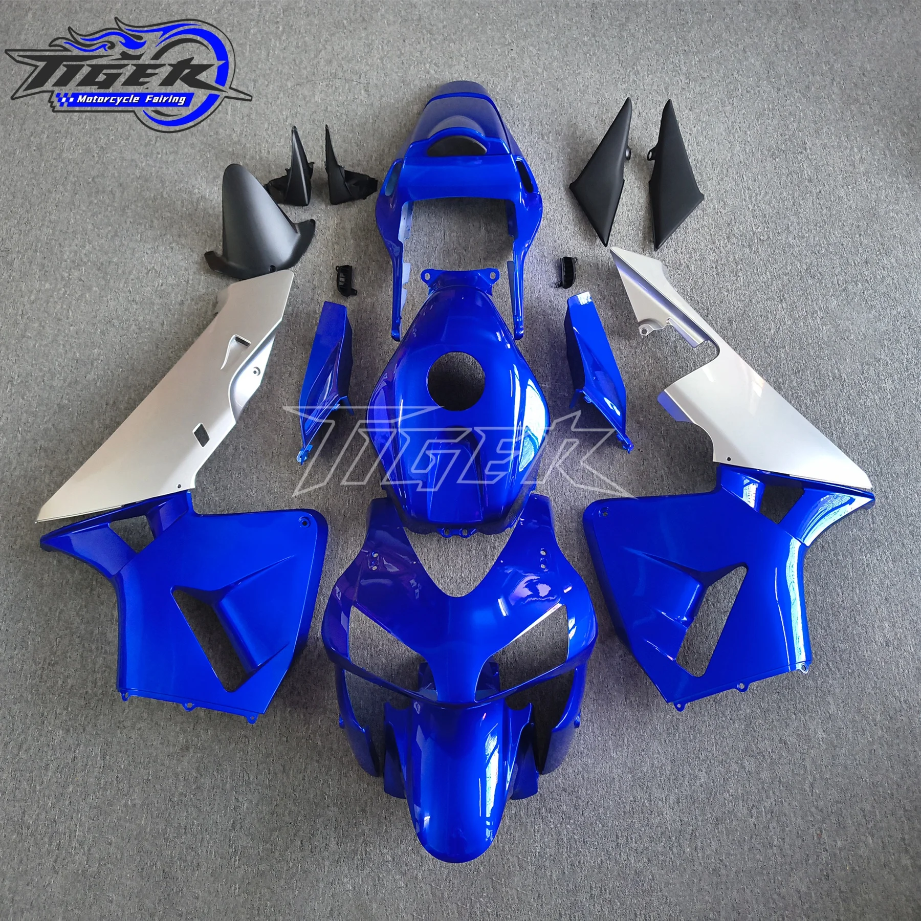 High Quality Motorcycle Panel Kit F5 Plastic Fairings Set 04 Blue White Bodyframe Case For Honda CBR600RR CBR 600RR CBR 600 RR 0