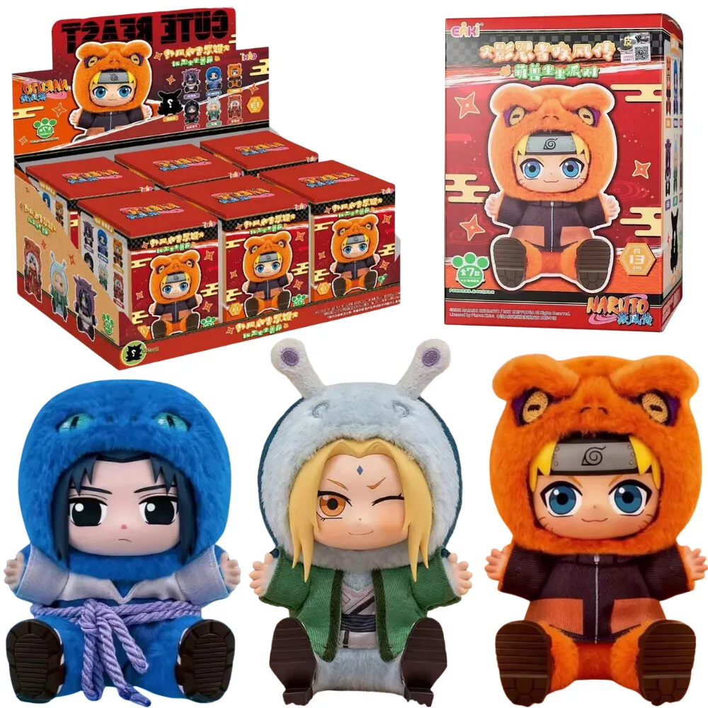 

@@Best Seller Naruto Shippuden2 Blind box Series Naruto Uzumak Sasuke Tsunade Character Stuffed Vinly Doll Toys Collection Gift
