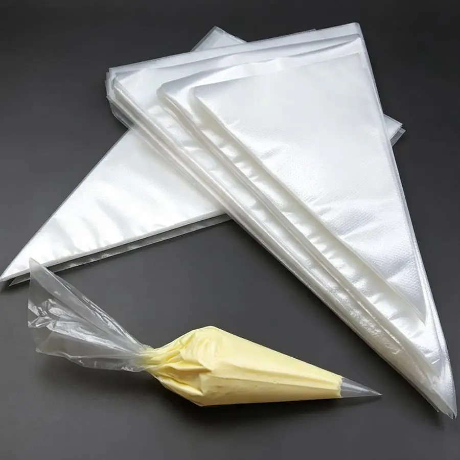 50/300pcs Icing Piping Bags, Plastic Pastry Decor Sleeves, Handy Baking Supplies for Cake Cream Wrapping, Cupcake Styling, XJM
