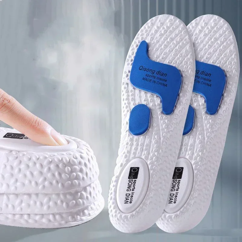 Height Increase Insoles Silicone Memory Foam Shoe Pads Arch Support Orthopedic Cushion Sports Running Heel Lift Feet Inserts