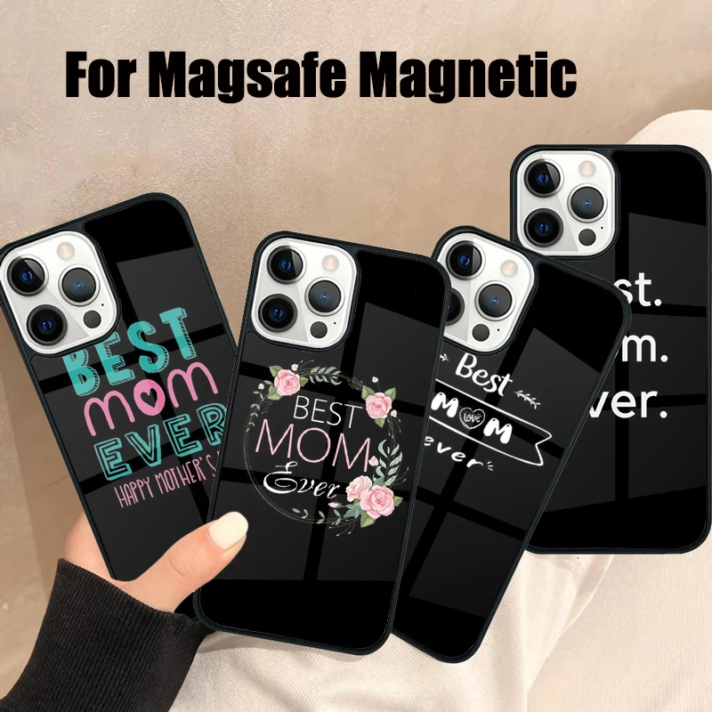 

Best Mom Ever Magsafe Phone Case For iPhone 17 Air 16e 15 14 13 12 11 Pro Max Plus Mirror Wireless Magnetic Cover