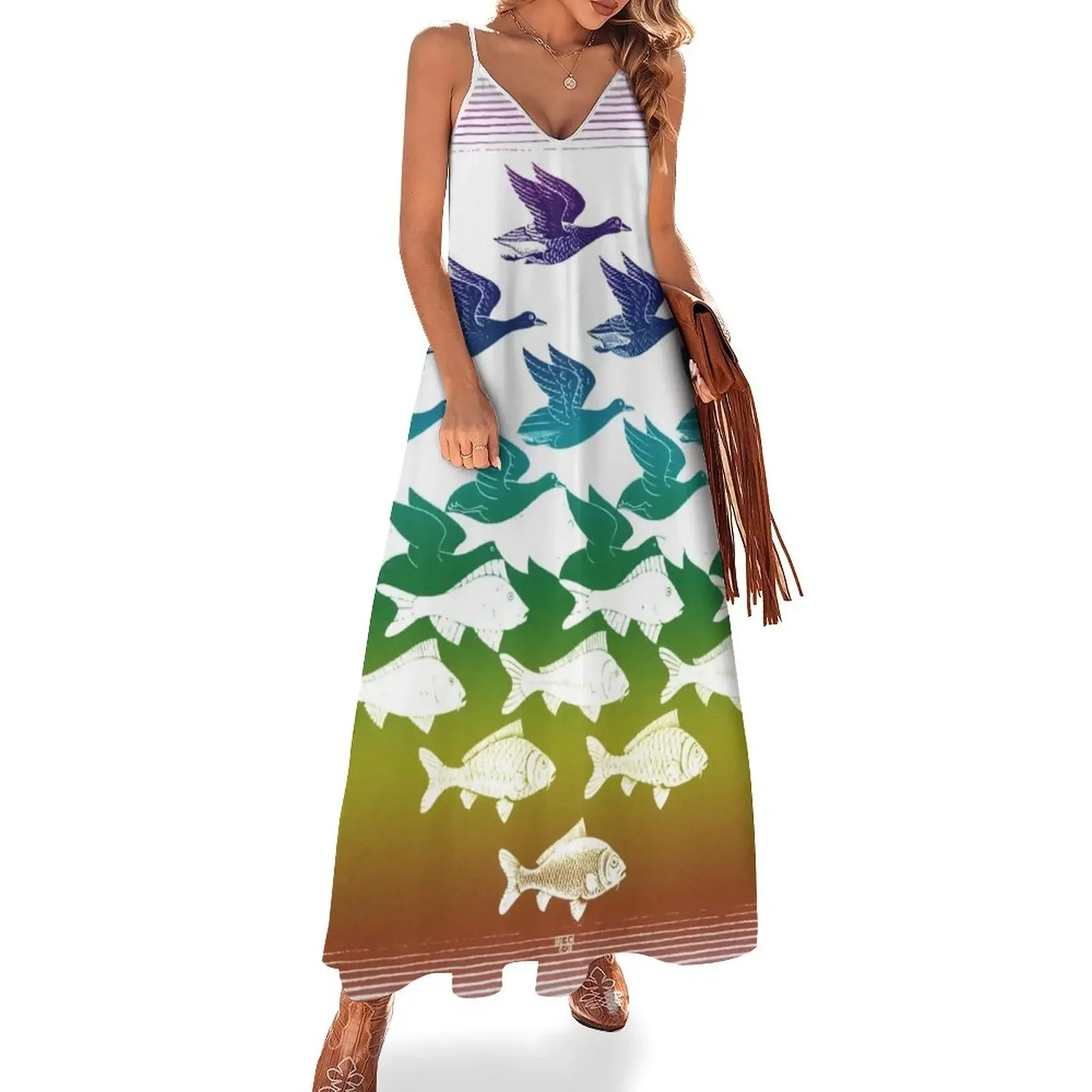 

Souvenir from Netherlands: Escher Sleeveless Dress women's summer dresses 2025 sexy dress for women