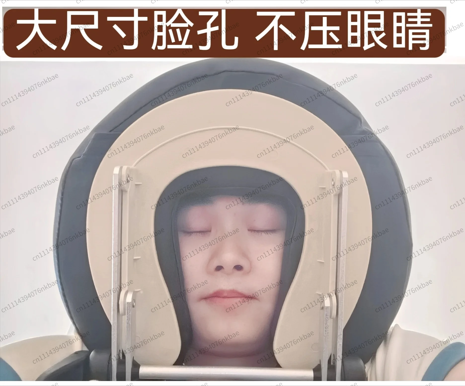 Foldable Floating Massage Headrest with Face Hole Portable Cushion for Facial Spa Eye Surgery Recovery