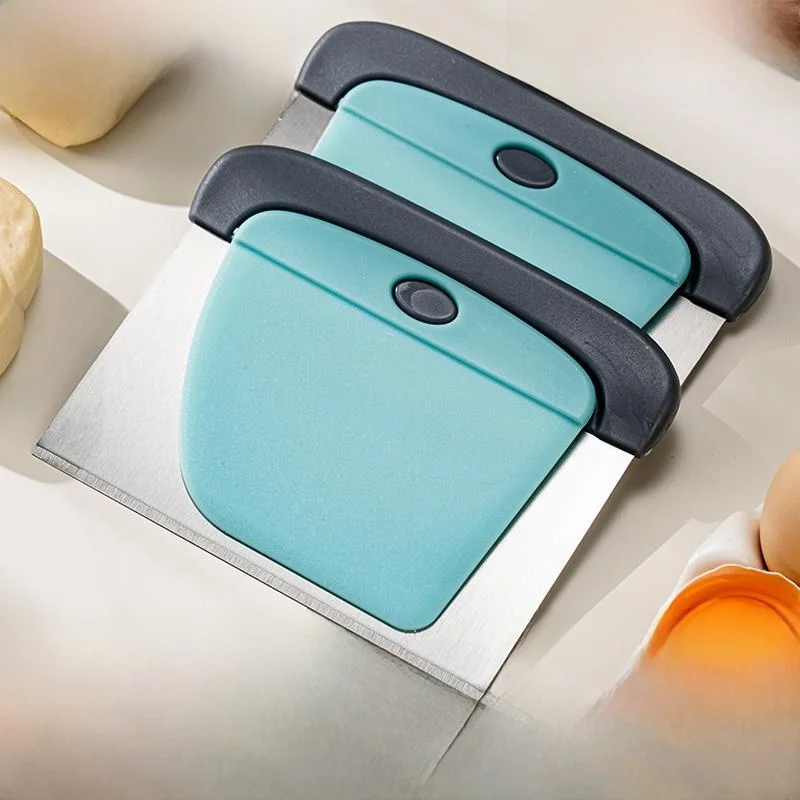 Food Grade Silicone Dough Scraper Stainless Steel 430 Baking Knife Kitchen Tool for Baking And Cooking