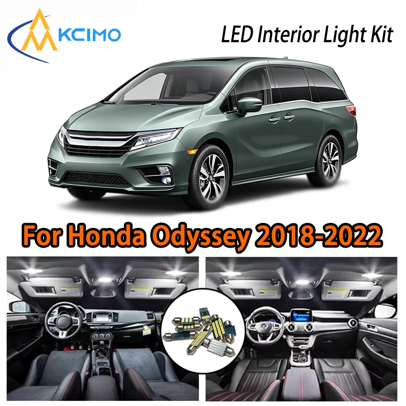 

Premium Two Colors Car LED Light For Honda Odyssey 2018-2022, Super Bright White Ice Blue Interior, LED Atmosphere Kit