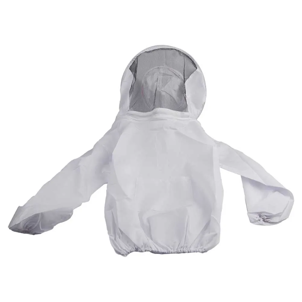 

2pcs Bee Keeping Suit with Jacket and Round Hat Elastic Cuffs and Belt for Secure Fit Cotton Polyester Blend Material