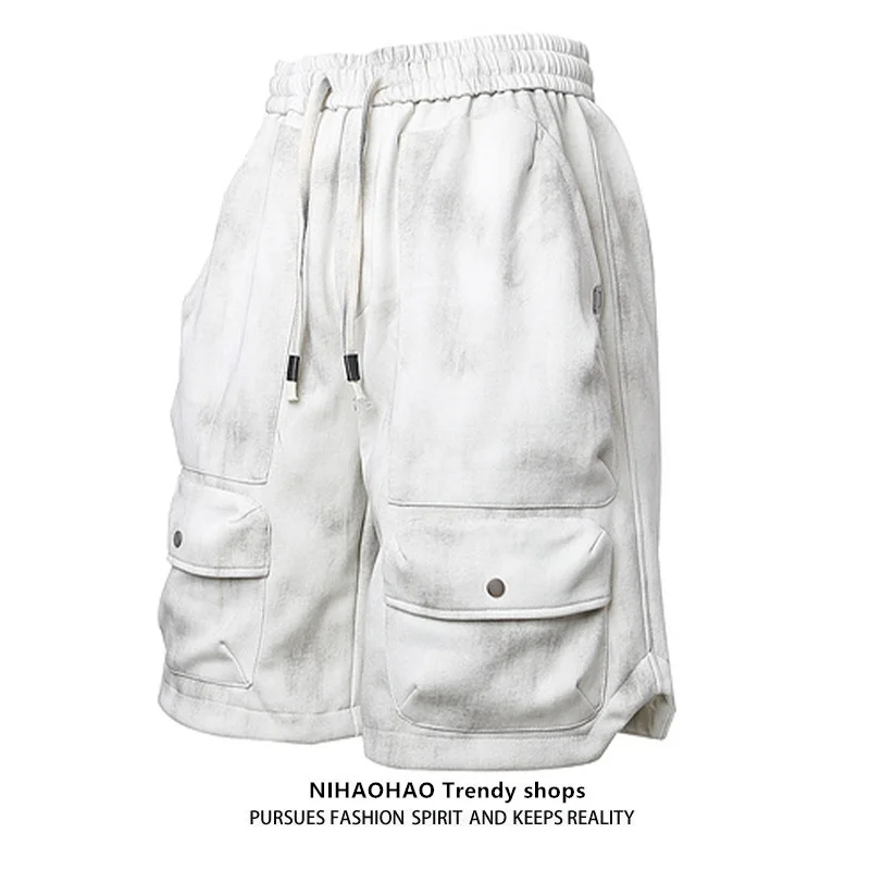 

NIHAOHAO Оригинальная уличная рабочая одежда Sle Повседневная одежда длиной пять четвертей Летняя функциональная модная молодежная активная одежда