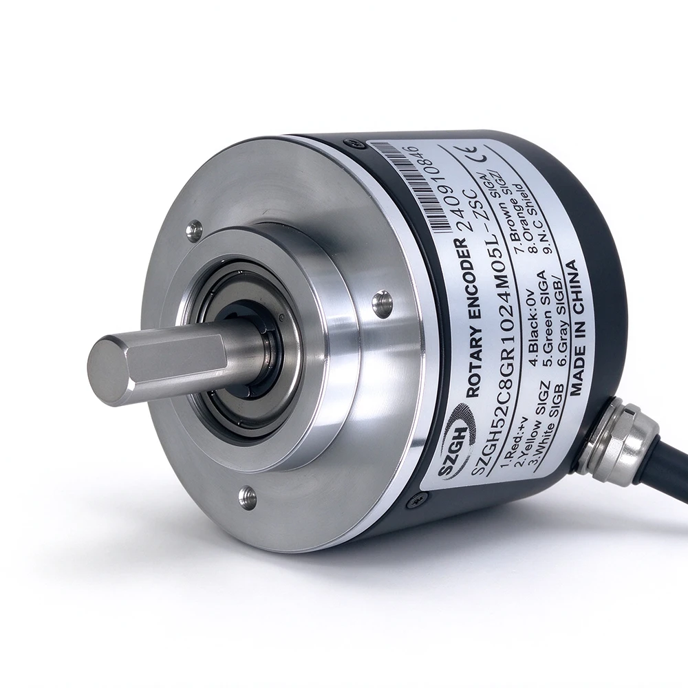 1024PPR Rotary Encoder SZGH52C8GR1024M05L-ZSC (SZGH-52C08JR1024M05L) for CNC Milling Lathe Spindle Feedback Signals