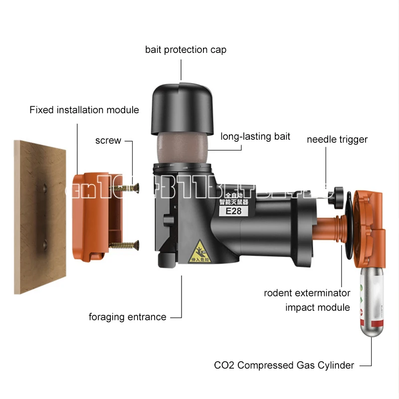 Imagem -04 - Kit Automático Não Tóxico de Armadilha de Rato e Rato Máquina Multi-catch Trap sem Cilindros Co2