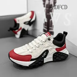 Chunky Sneaker Men Winter Plush Board Shoes Fashion Casual Microfiber Leather Down Upper Height Increased Platform Running Shoes