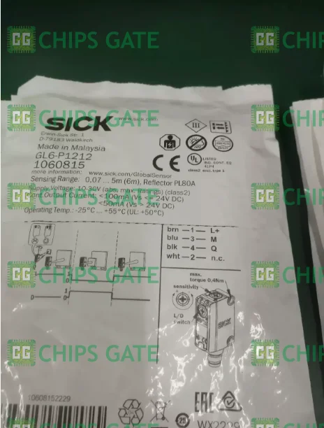 

1PCS Brand NEW IN BOX SICK photoelectric switch GL6-P1212 Fast Ship