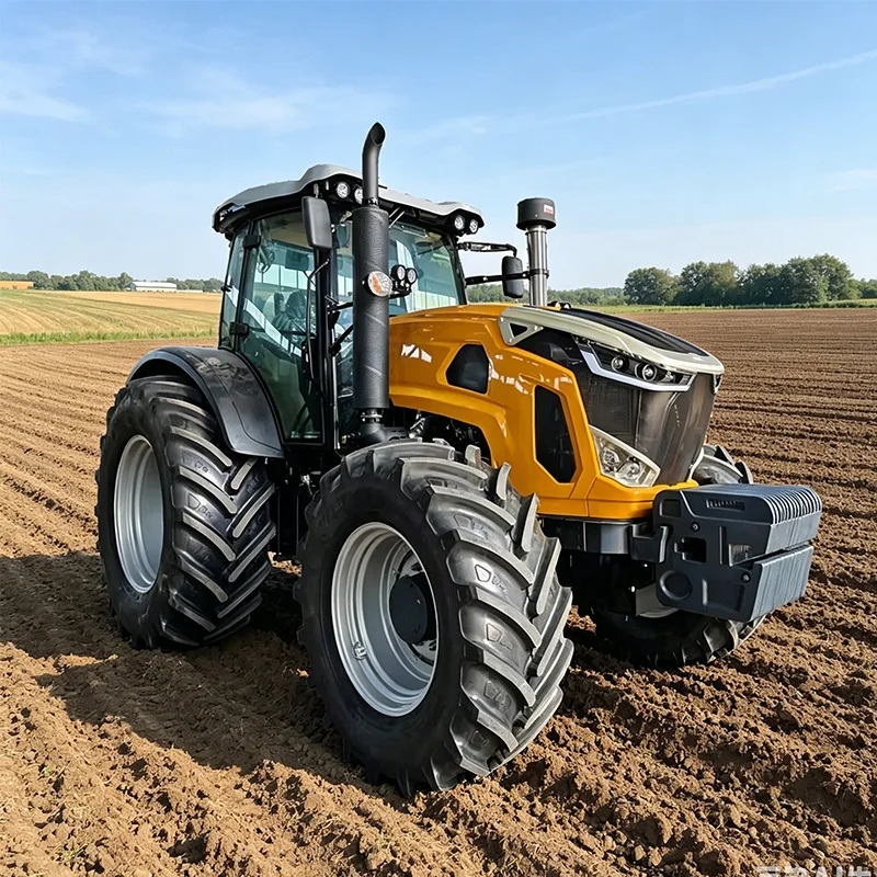 High Horsepower 4X4 Wheel Tractor 120HP High Performance Engine with Gearbox High Productivity for Farm Operations