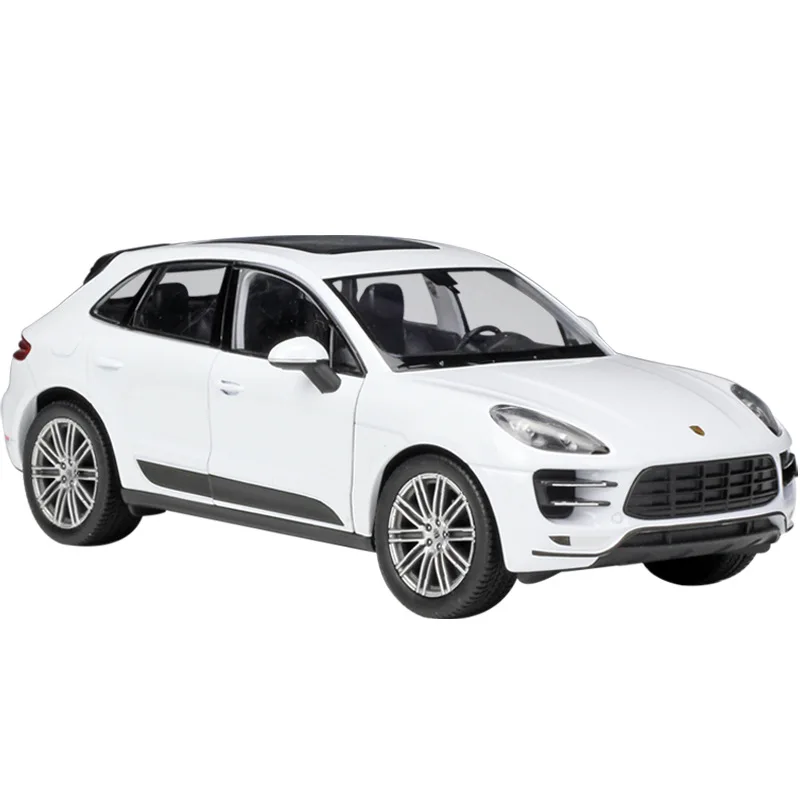 WELLY 1:24 échelle Porsche Macan Turbo SUV-modèle de voiture moulé sous pression en alliage sous licence officielle avec portes et capot d'ouverture