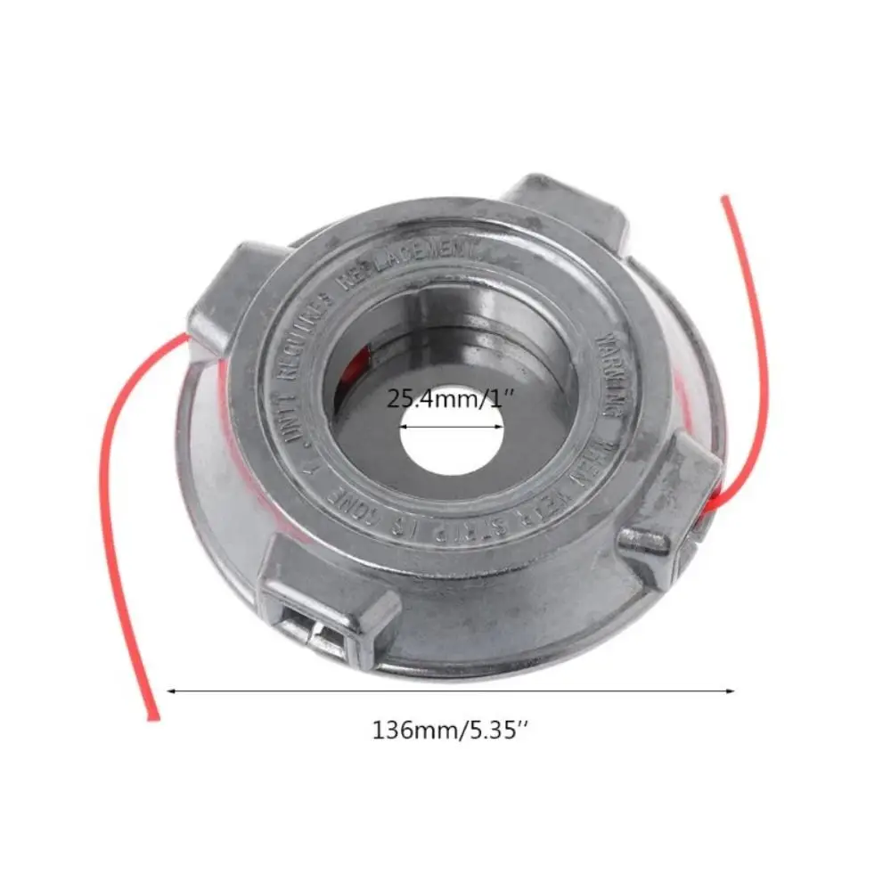 หัวตัดหญ้าอะลูมิเนียมอัลลอยด์ แบบจานเหล็ก ป้อนด้วยแรงกระแทก ไม่ต้องถอดแกนไนลอน หัวตัดหญ้ากำจัดวัชพืช