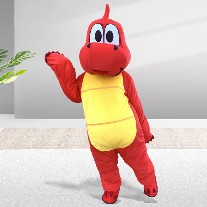 Green Dragon Dinosaur Mascot Costume Fancy Costume Cosplay Animal Clothing Halloween Party Performance Outfits