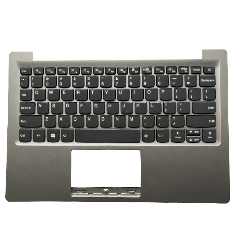 New US Laptop Keyboard For Lenovo IdeaPad 120S-11IAP Palmrest Keyboard Cover US Silver 5CB0P23679 Blue 5CB0P23733