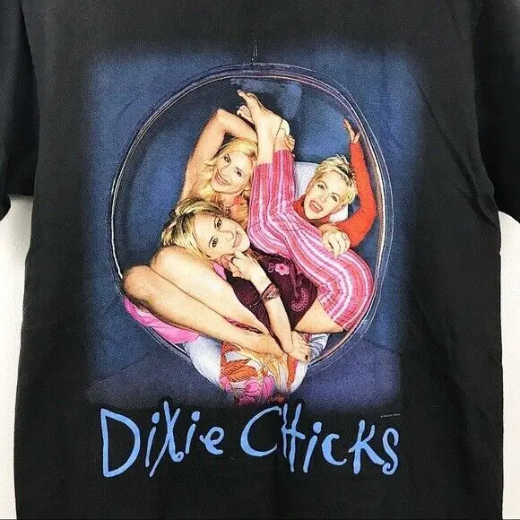 Rare Dixie Chicks Band Vintage Tee Shirt 90s Black All size Unisex NL2567