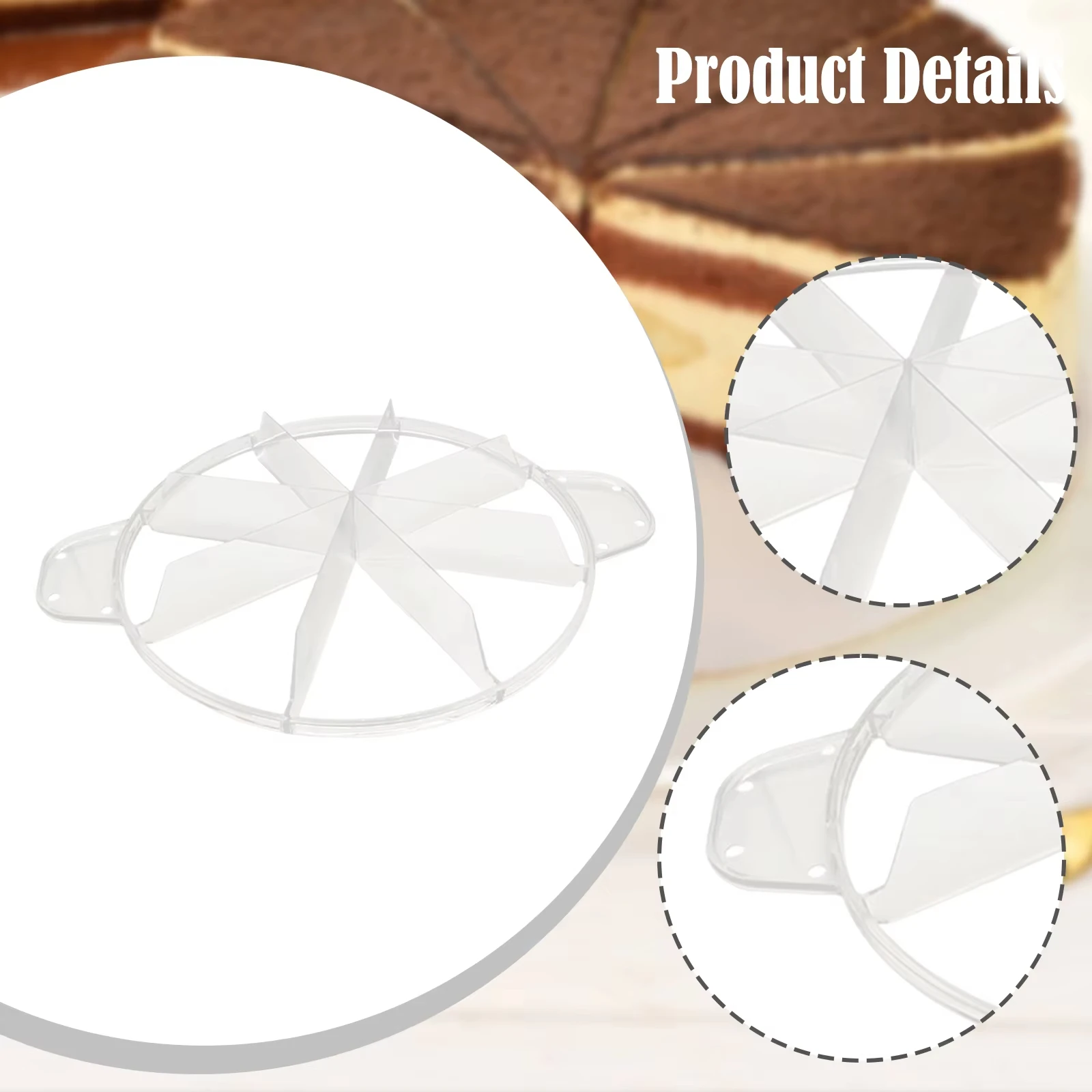 البلاستيك كعكة مقسم 6/7/8 أقسام البيتزا القاطع تشيز كعكة القطاعة جولة المعجنات الجبن البيتزا قطع الصحافة آلة أداة