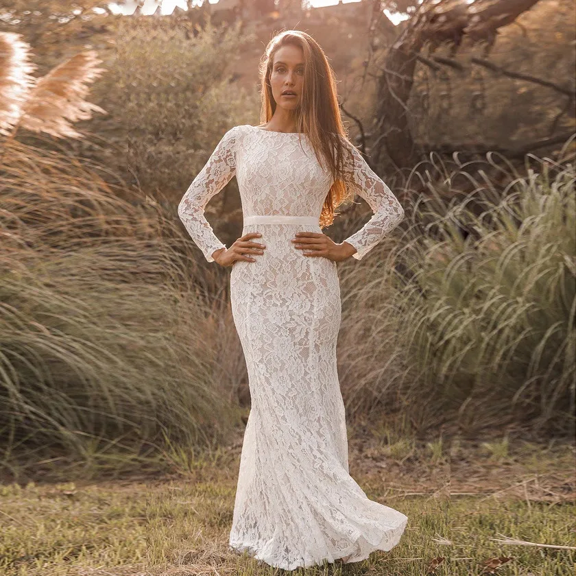 Vestido de novia de encaje blanco para mujer embarazada, traje largo con espalda descubierta, utilería para fotografía, ropa de baño para bebé, 2024