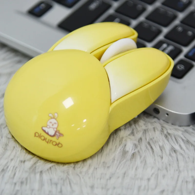 Wireless Silent Mouse Urination Comfortable Grip Rabbit Piano Paint Craftsmanship Macaron Color Matching Office Laptop Mouse