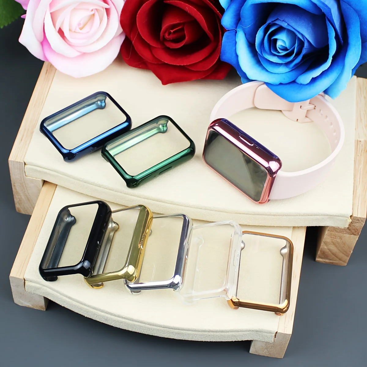 Compatible avec Samsung Galaxy Fit3 (SM-R390) Housse de protection en TPU, coque de protection pour montre intelligente souple et durable