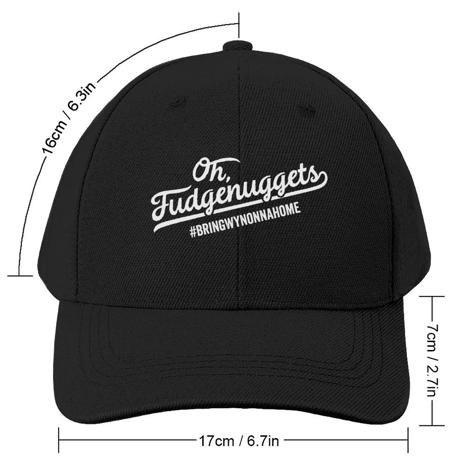 Oh, Fudgenuggets! - Wynonna Earp - Waverly Earp Quote - #BringWynonnaHome Baseball Cap Christmas Hat For Men Women's