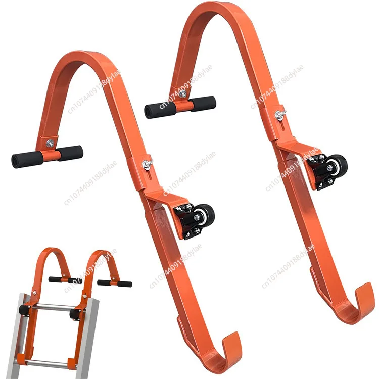 2Pcs Roofing Ladder Hook Non Slip Ladder Spare Parts Lightweight Roof Ridge Extension for Outdoor Projects Repair Gutter Working