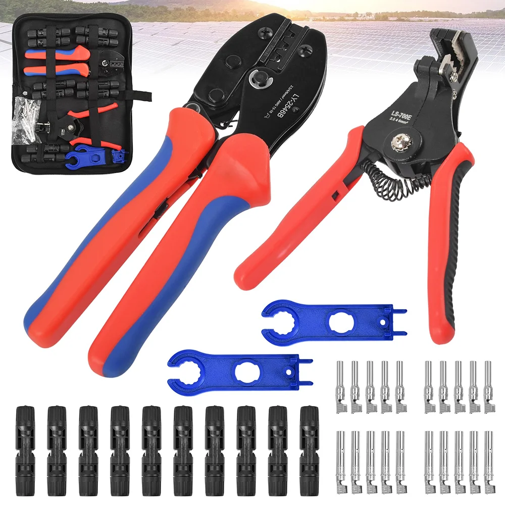 10-juegos-de-conectores-fotovoltaicos-4-herramientas-alicates-de-prensado-para-conectores-solares-para-cables-de-paneles-solares-de-25-4-6-mm2-pelacables