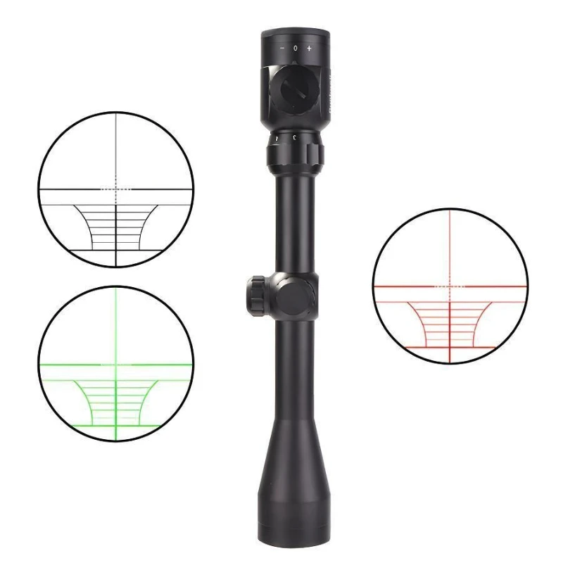 3-9X40EG Optical Scope, Slingshot Toy Accessory, Horseshoe Reticle, 3-9x Variable Magnification Sight
