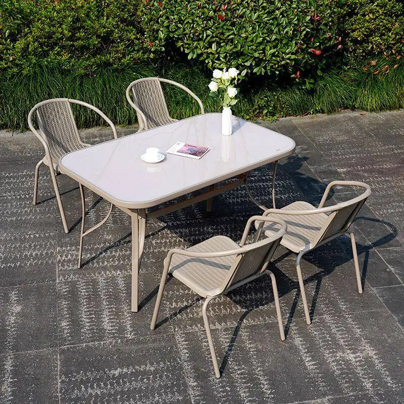 Aesthetic Trendy Garden Furniture Sets Designer Luxury Garden Furniture Sets Modern Creative Meble Ogrodowe Salon Furniture