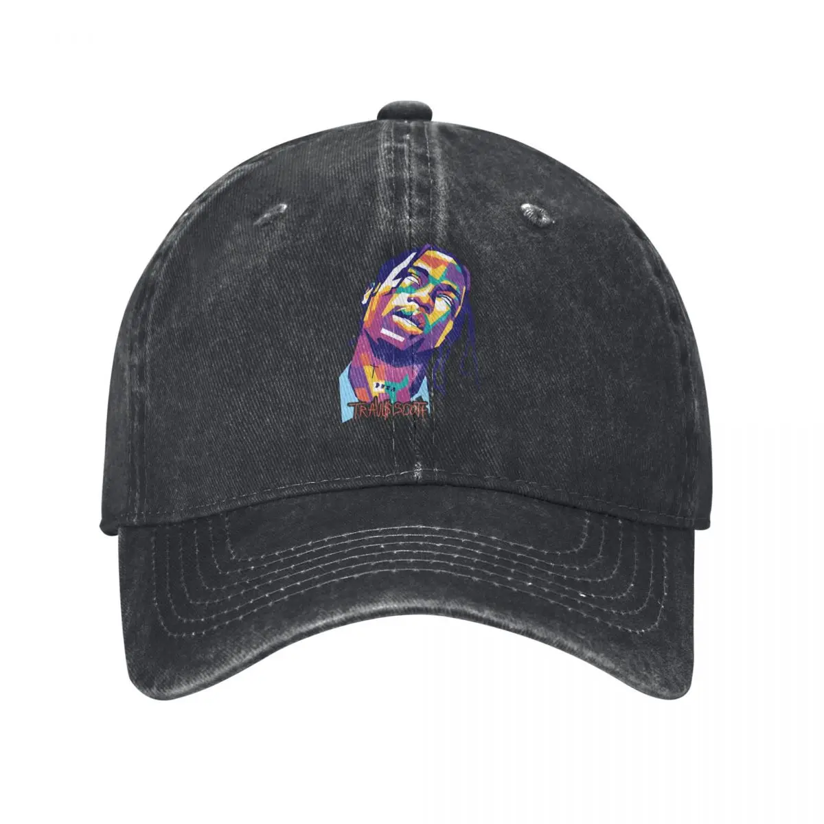 Pure Color Dad Hats Rap Singer Women's Hat Sun Visor Baseball Caps T-Travis Scott Peaked Cap