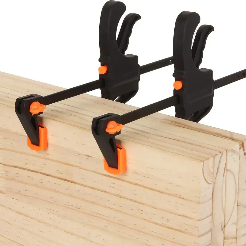 2/5/10pcs Woodworking Work Bar 4 Inch Clamp Clip Set Hard Quick Ratchet Release Clip DIY Carpentry Hand Tool Woodworking Clamp image 6