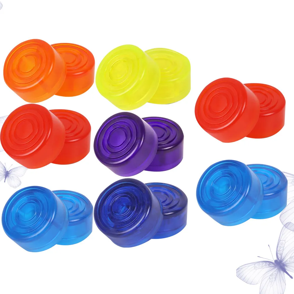 

16 Pcs Guitar Effect Foot Nail Cap Bass Accessories Footswitch Topper Pedal Toppers