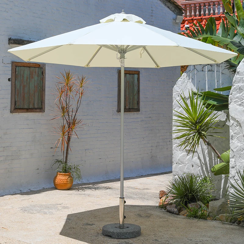 Household commercial portable outdoor mid-column parasol