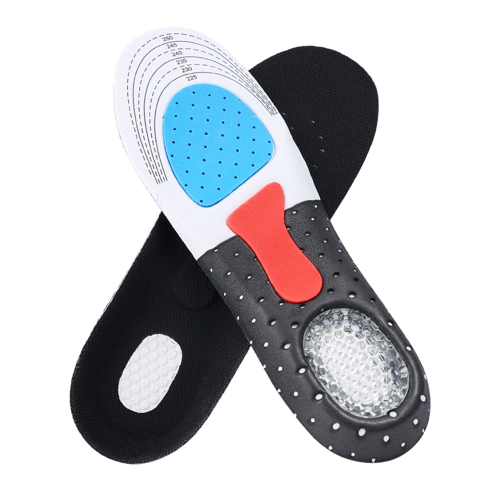 Cuttable Silicone Insoles for Shoe Men Women Orthotic Arch Support Sport Shoe Pad Soft Running Insert Cushion Memory Foam Insole