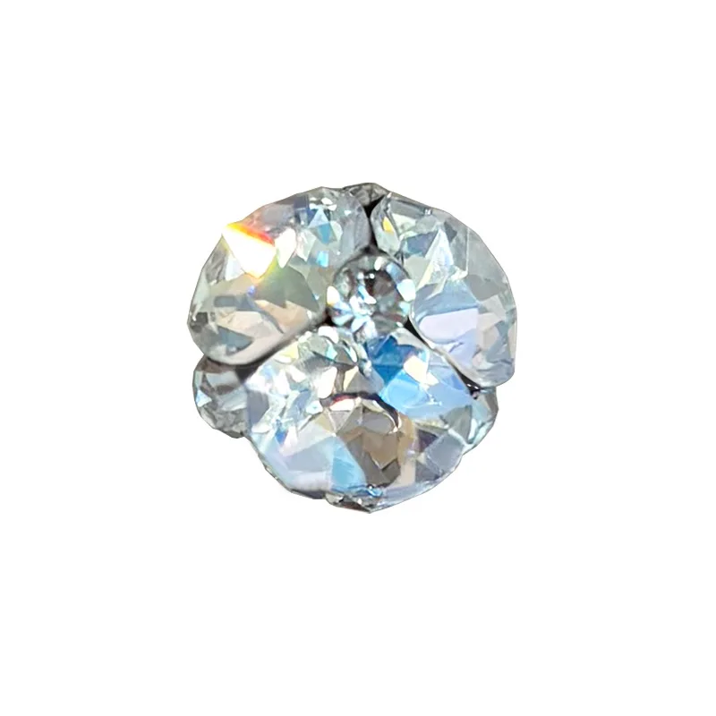 5pcs Nail rhinestones charms Nail Art Crystal Diamond Ball Flash Alloy Nail Art Jewelry