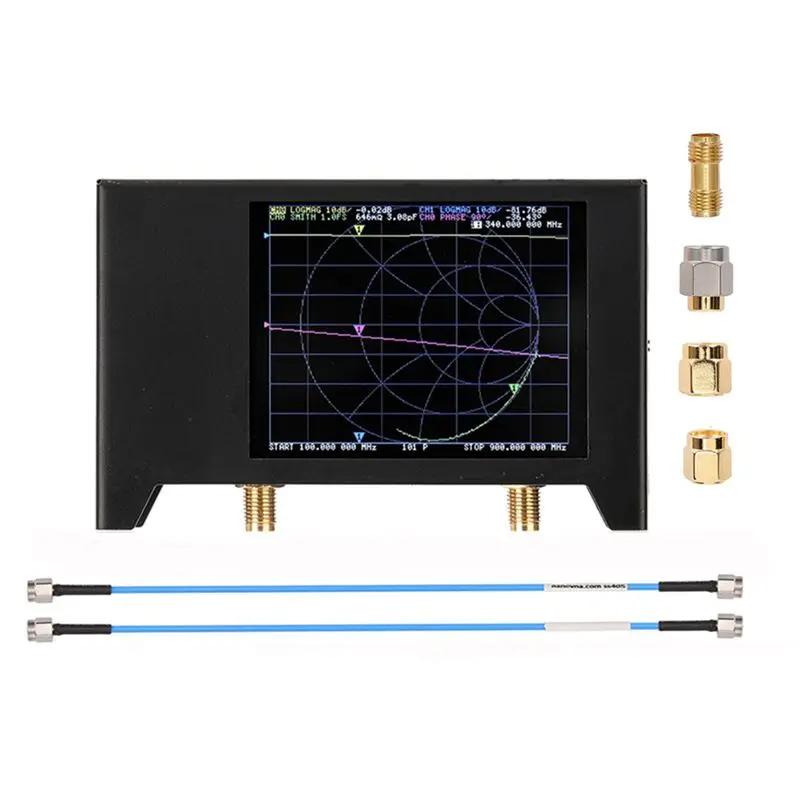 BHBD-Nanovna V2 2.8 Inch Touch Screen 3G Vector Network Analyzer SAA2 Shortwave Antenna Analyzer VHF UHF Network Analyzer Bla