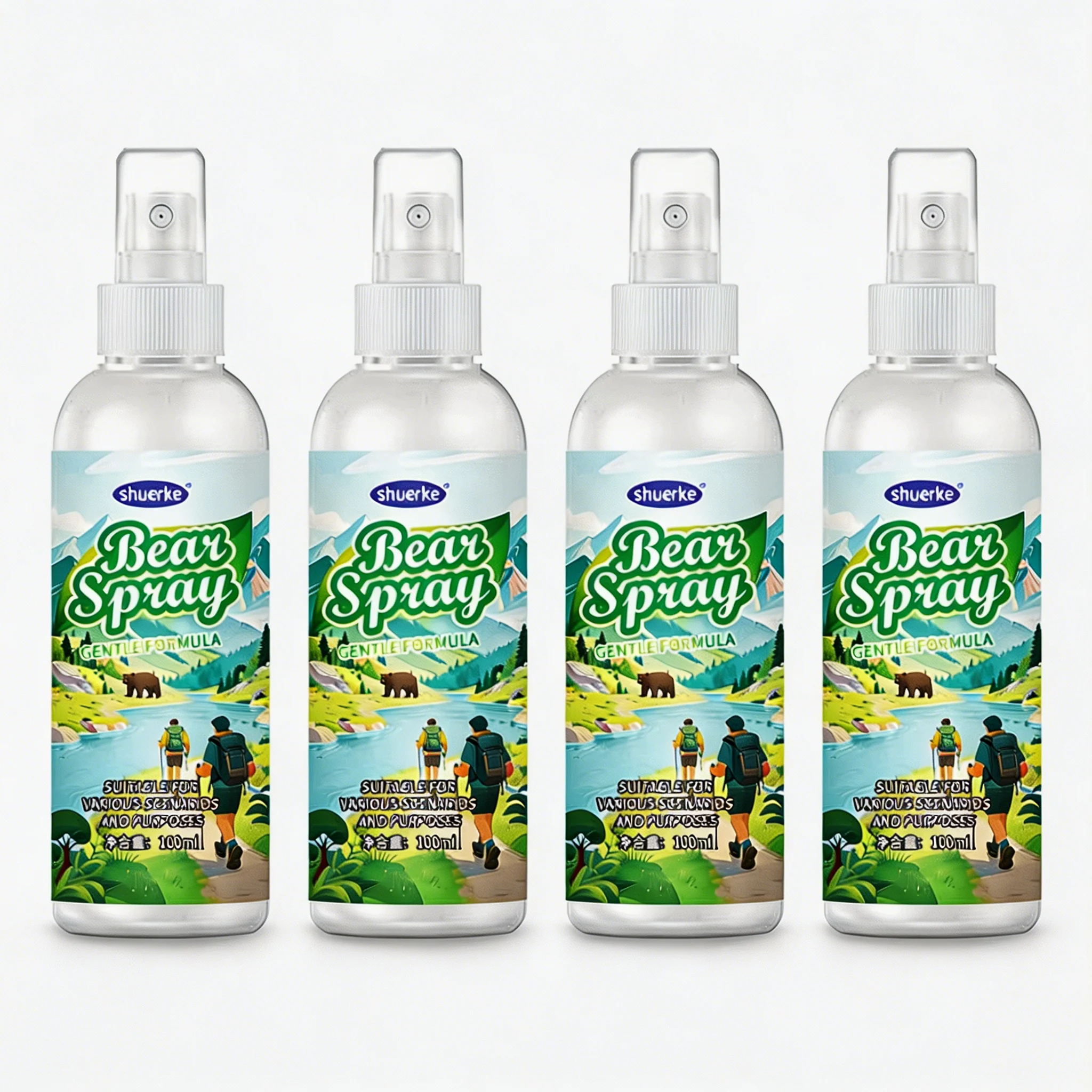 Repelente de Animales Silvestres de 100 ml con Bloqueo de Seguridad, Disuasivo para Osos y Perros, Aceite de Pimienta No Letal, Equipo para Acampar, Senderismo y Bosques
