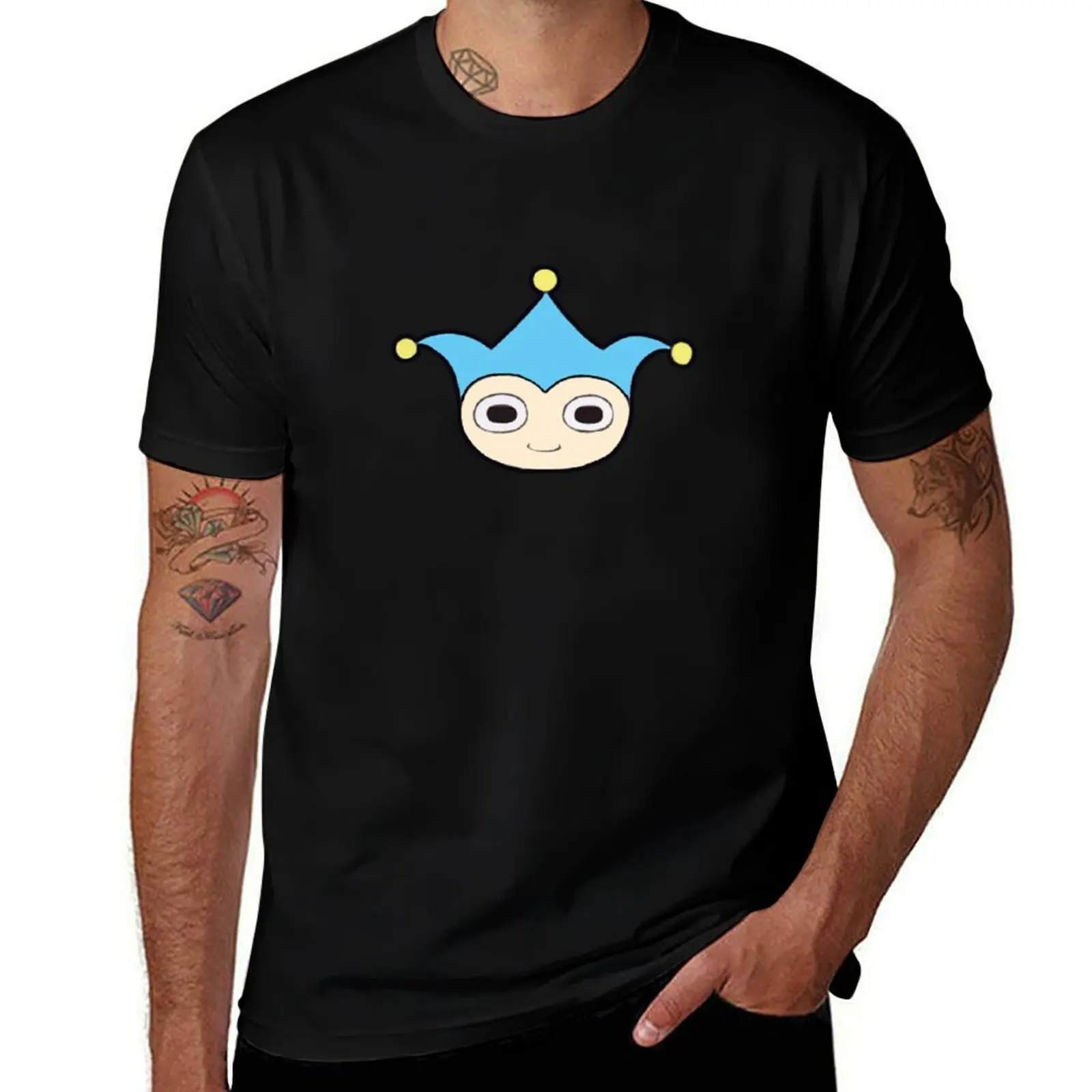 

Blue Badger Mascot T-Shirt anime t shirts for man t shirt custom print anime tshirt T-Shirt