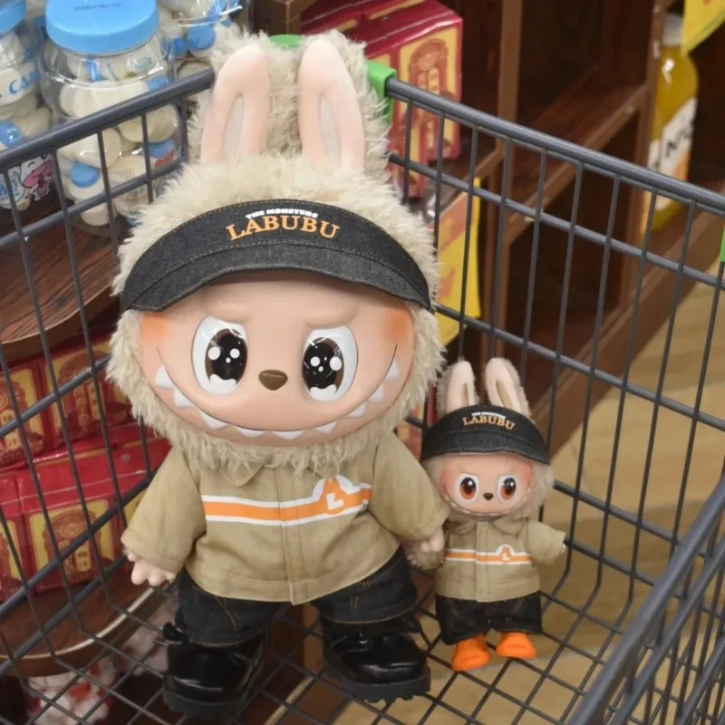 

POP MART The Naughty Cashier 37cm Doll Weird Flavor Convenience Store Store Manager Cute Labubu Popmart Surprised Boxs