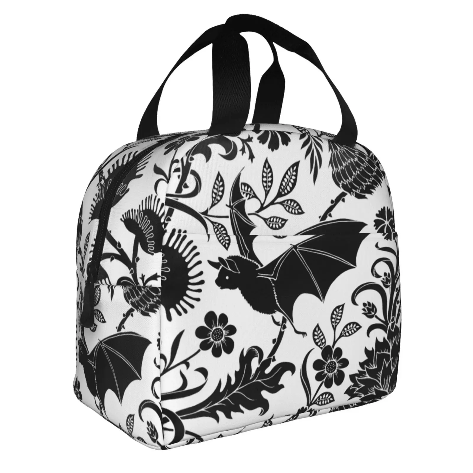 

Lunch Bag Halloween Bat Lunch Box Insulated Bag Tote Bag For Men/Women Work Travel