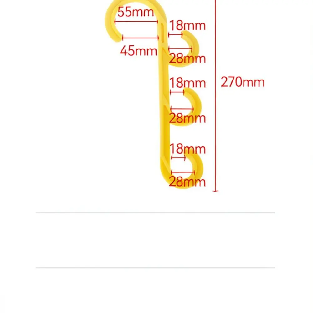 Industrial S Type Triple Hook PVC Insulated Cable Hanger Heavy Duty Electrical Wire Organizer For Construction