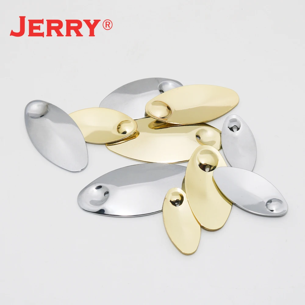 Jerry Inline Spinner Blade Brass Metal Fishing Spoon Lure Spinning Bait Accessory