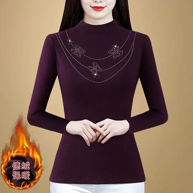 

Модная осенне-зимняя универсальная женская рубашка для похудения и уменьшения возраста с ромбовидной бабочкой, топ