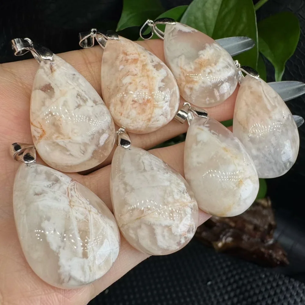 1PCS Natural Snowflake Garden Quartz Crystal Yoga Pendant Reiki Healing Fengshui Stretch Female Gift - Jewelry for Stress Relief