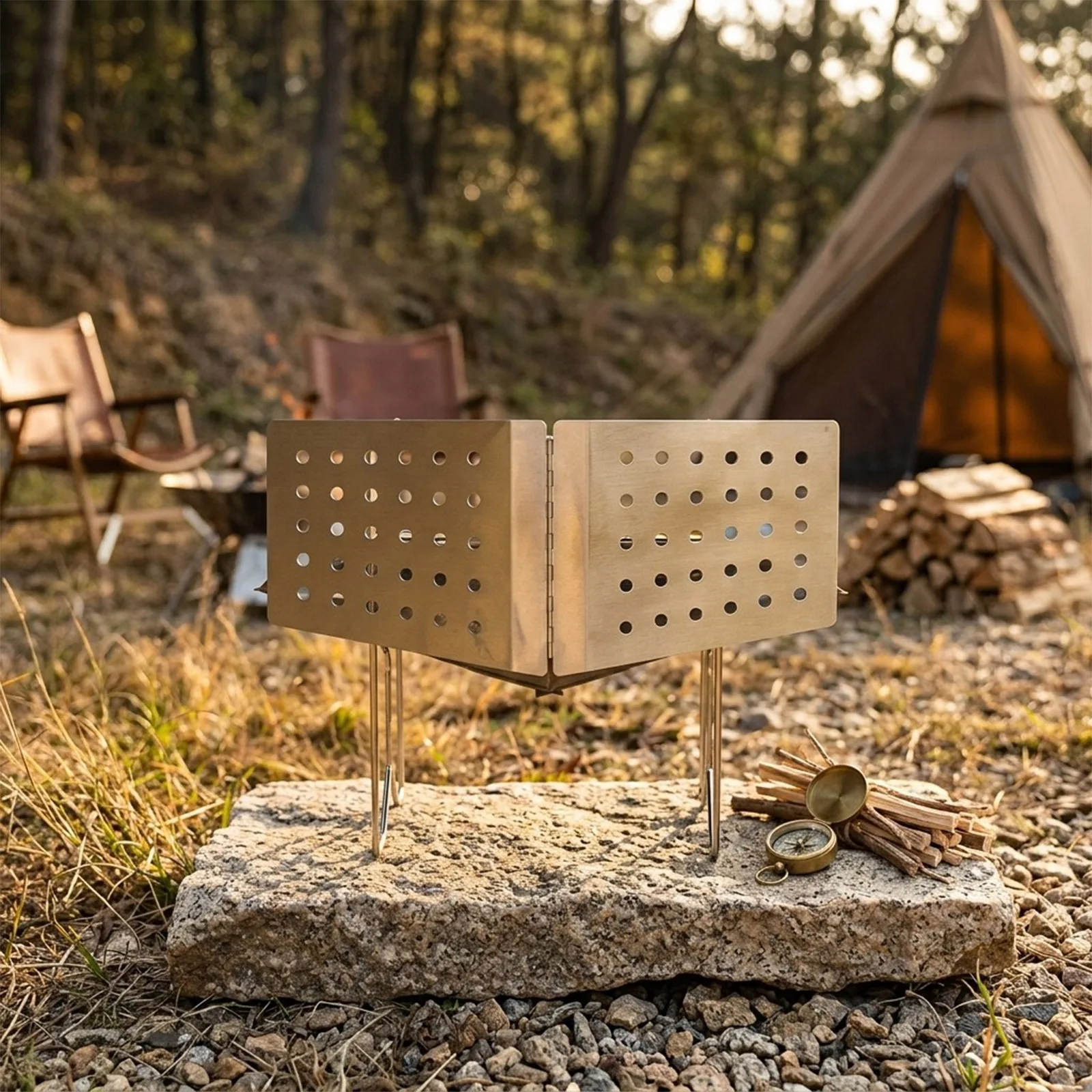 Paravento Pieghevole in Acciai - Camping Cooking Easy recensione e prezzo