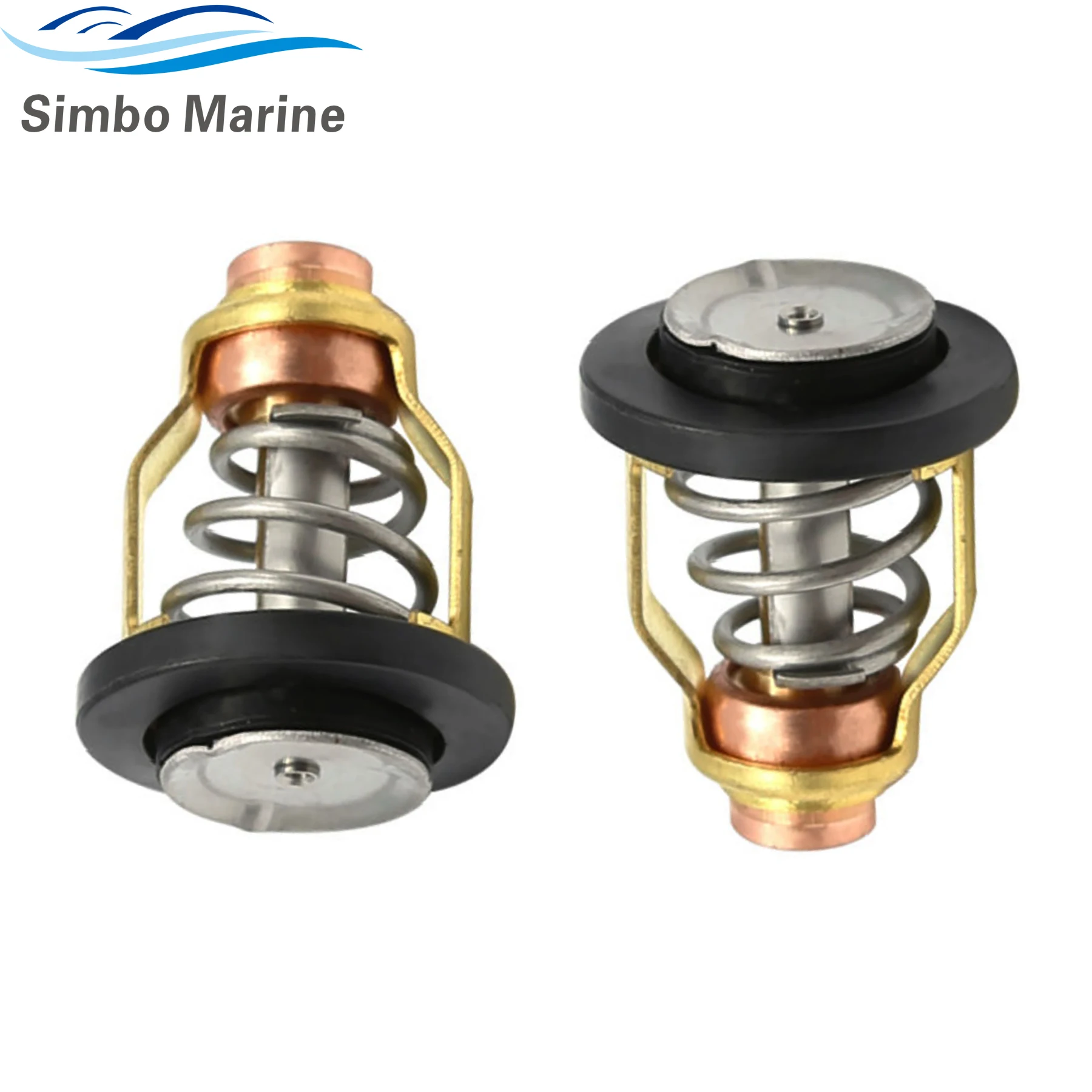 2 Pcs NEW 60°C Thermostat for Yamaha 4-Stroke F75 F90 F150 F200 F225 F250 Outboard Engine Parts 67F-12411-01 6CB-12411-00