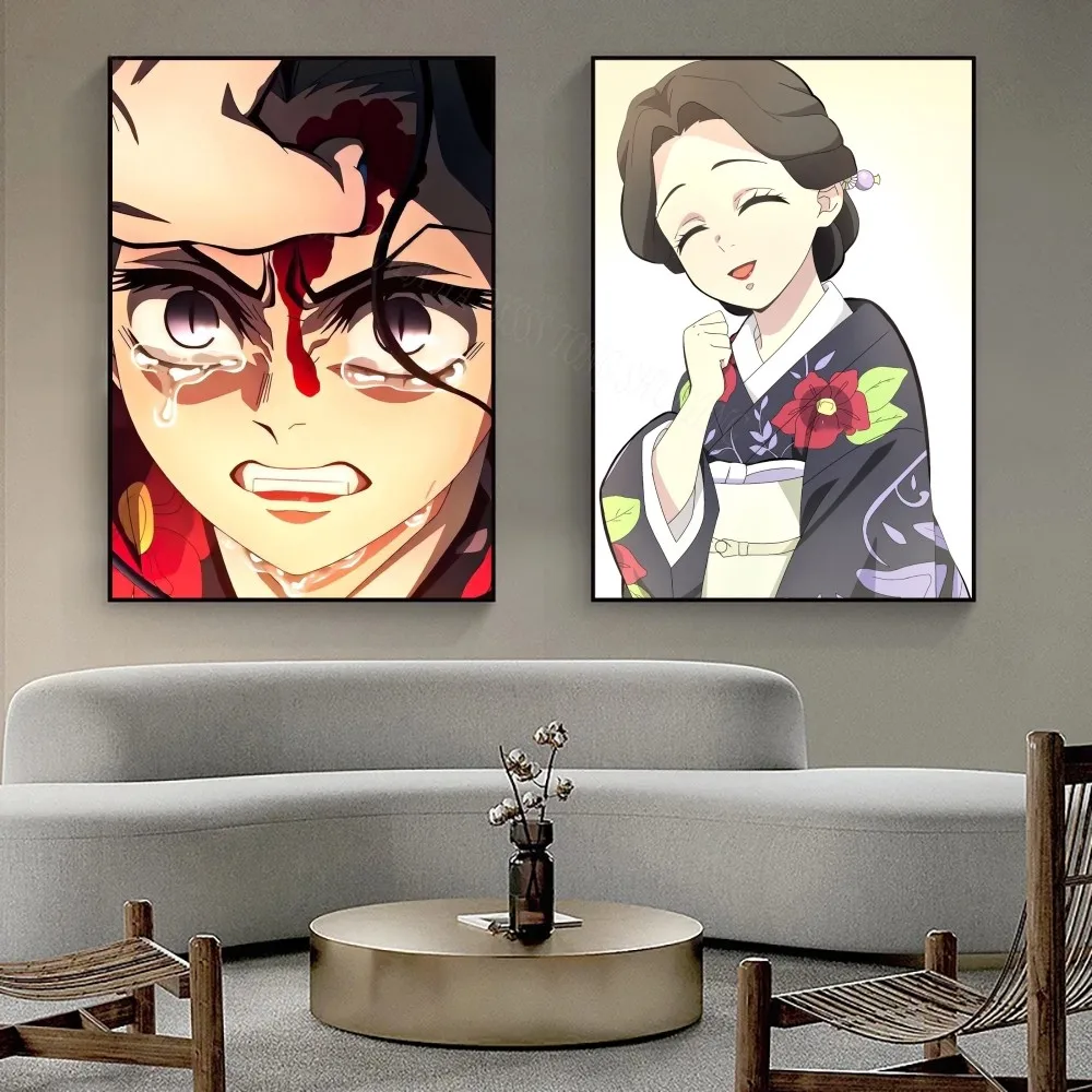 1pc Tamayo Anime Demon Slayer Poster Bedroom Posters Bar Coffee Tube Art Hanging Paintings Living Room Decor