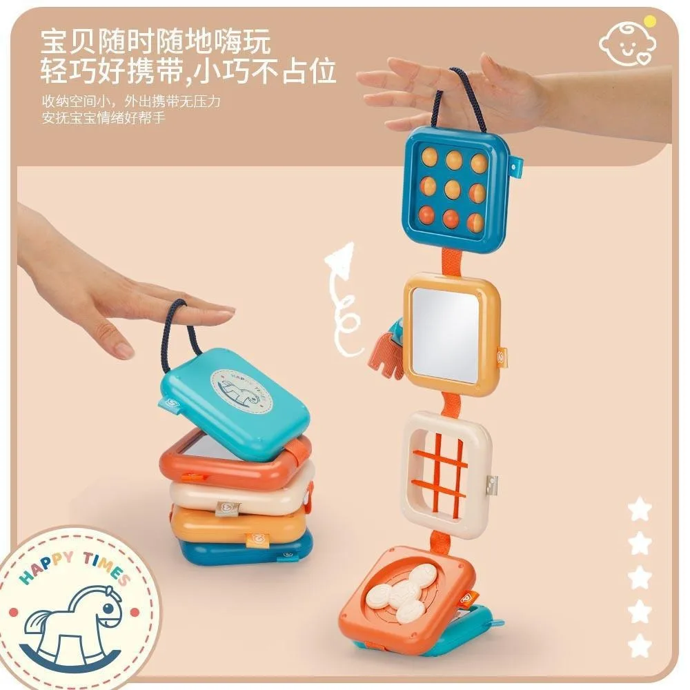 Busy ball, stacked music, puzzle, sensory integration, intelligent cube, six polyhedral early education block board, infant toys