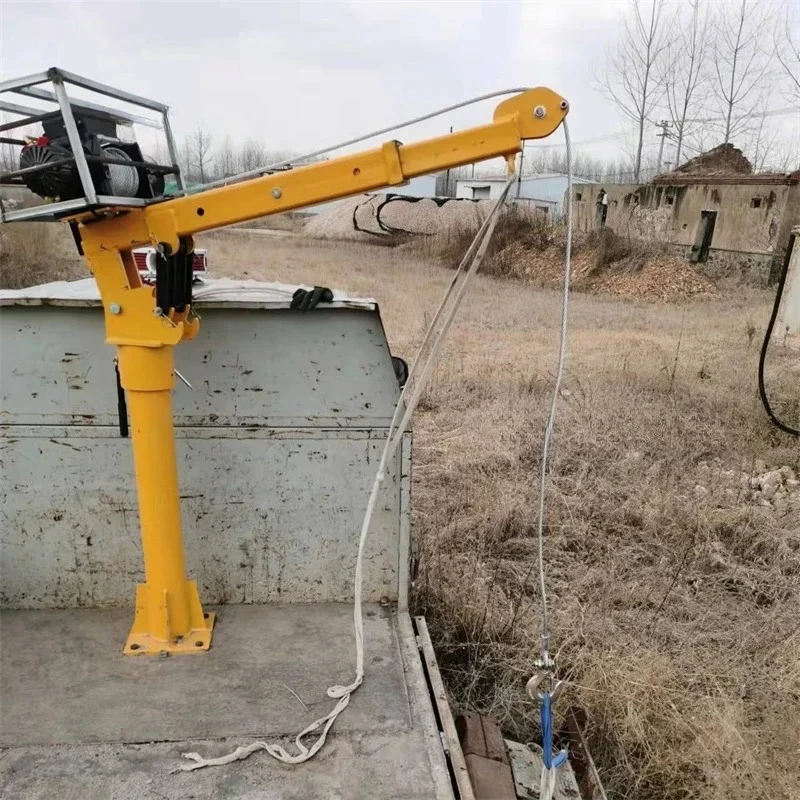 New Vehicle-mounted Mini Lifting Cranes Multifunctional Truck-mounted Crane for Industrial 220V Household Electric Hoist